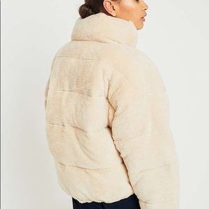 teddy puffer coat